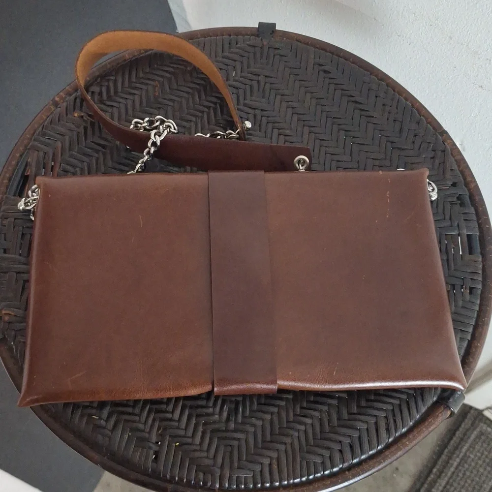 Handtasche Vintage Leather Crossbody Bag - Picture 10 of 11